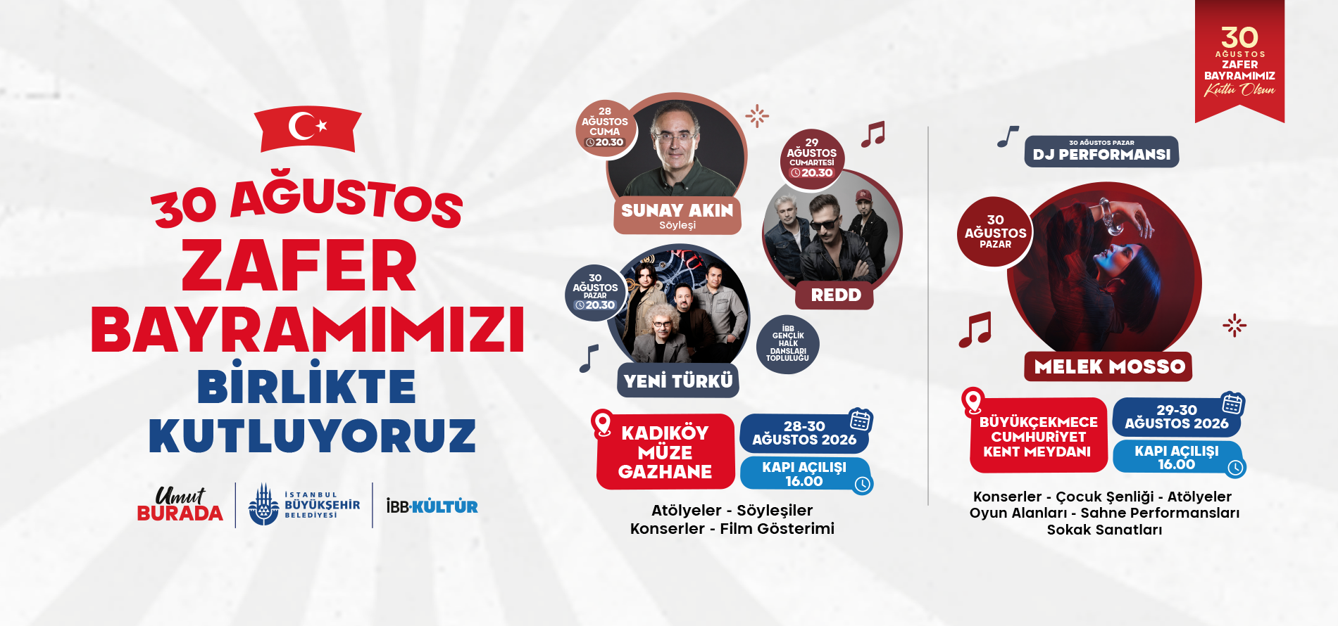 30 AĞUSTOS ZAFER BAYRAMIMIZI BİRLİKTE KUTLUYORUZ