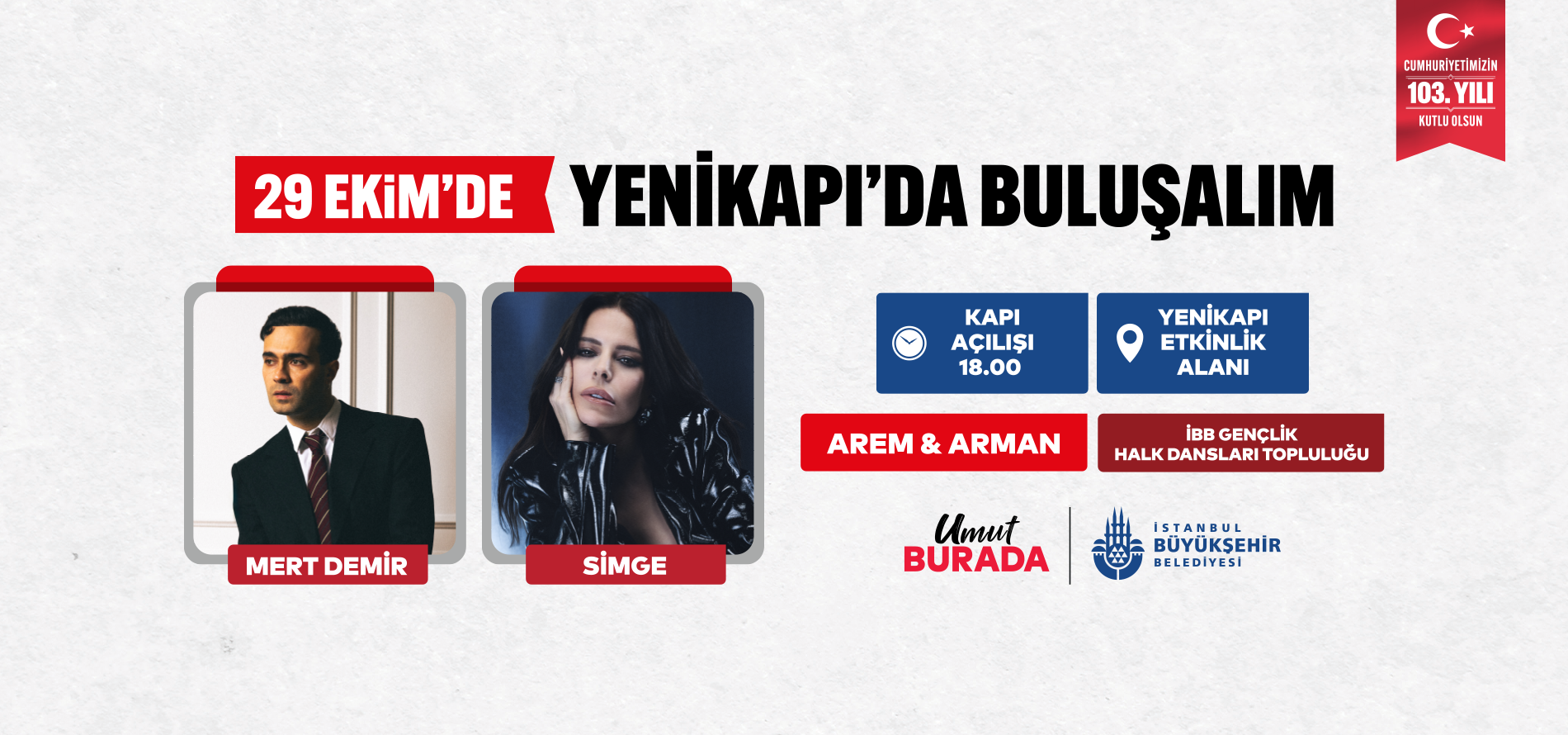 29 EKİM'DE YENİKAPI'DA BULUŞALIM